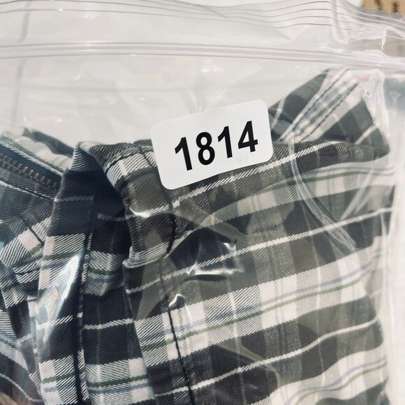 LEVIS CARGO SHORTS MENS 34 BROWN PLAID WHITE TAB PHONE POCKET COTTON 10" INSEAM - Picture 11 of 12